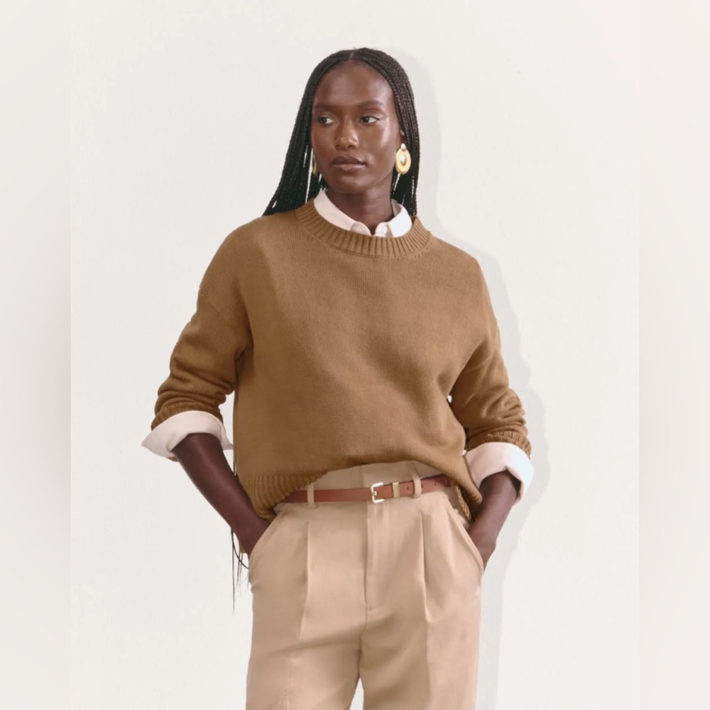 Everlane Brown Boxy Sweater size xs